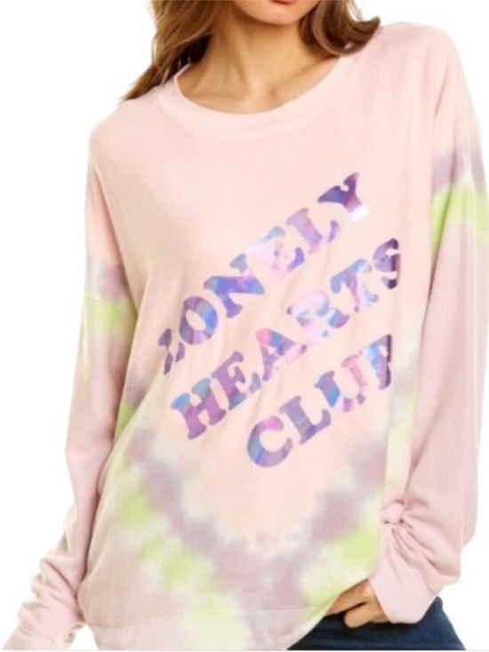 Wildfox Tops - Wildfox, Pizza Never Lies, Roadtrip Sweatshirt, Oversized Sweatshirt, Graphic S